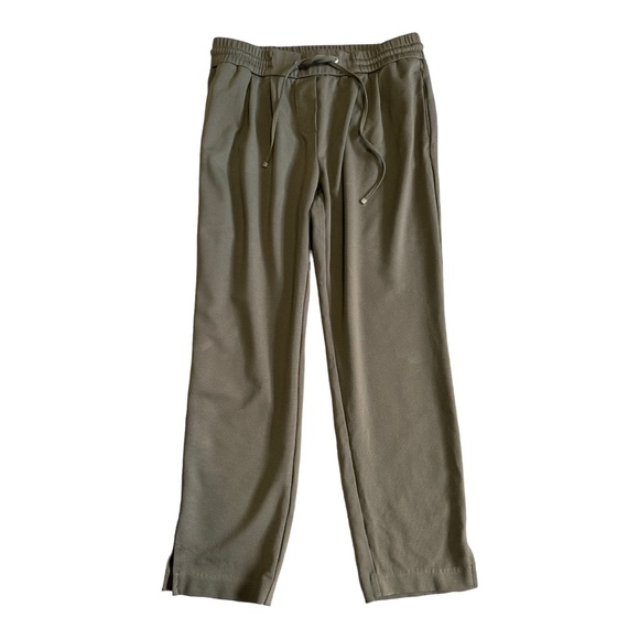 Laundry by Shelli Segal Olive Green Draw String Cropped Athleisure Pants Size XS - Picture 1 of 4